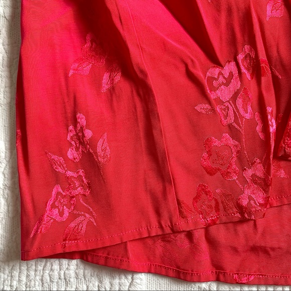 NWT Lovers + Friends Hot Pink Satin Kimono Robe Wrap Dress XXS XS No Belt - Picture 14 of 16